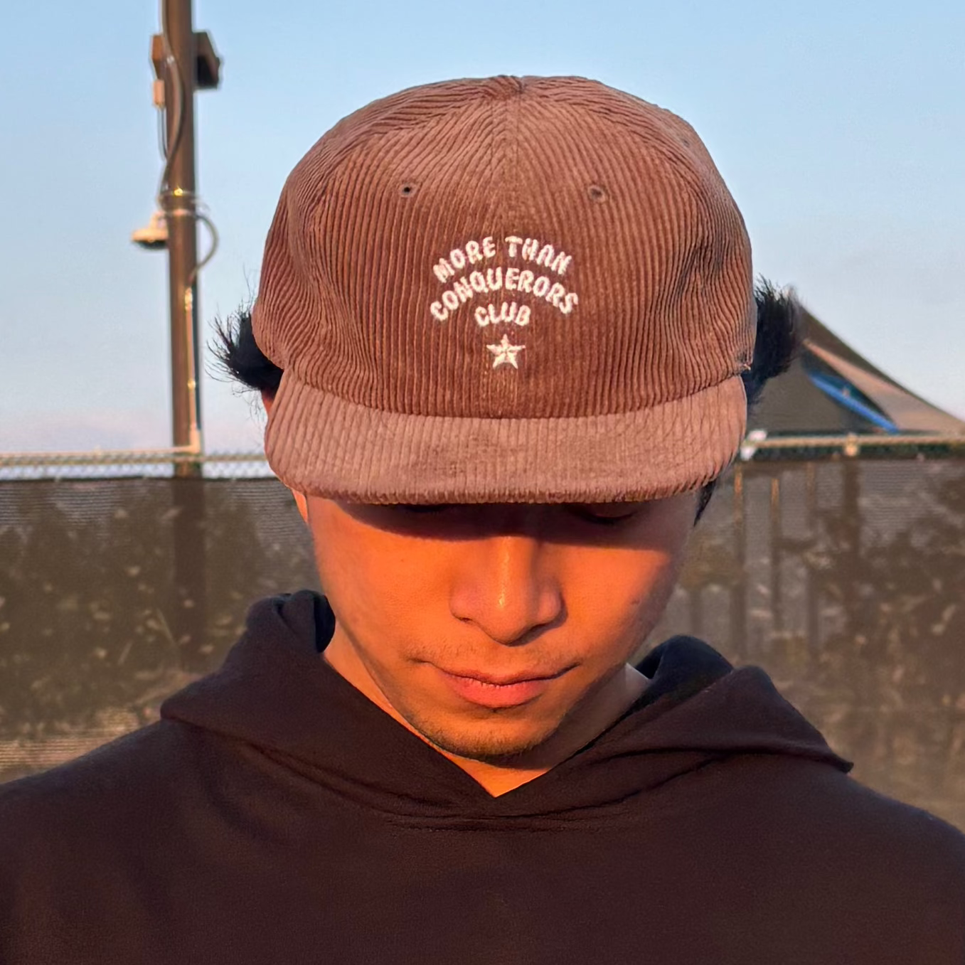 MORE THAN CONQUERORS CLUB CORDUROY HAT