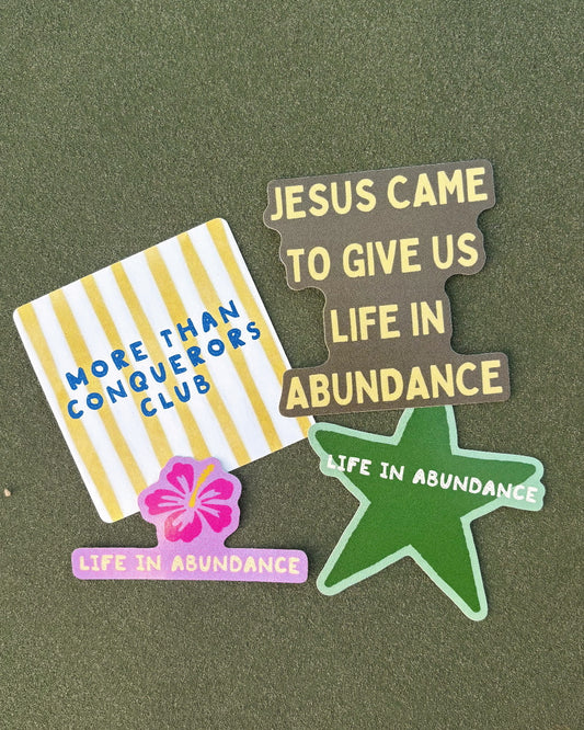 MORE THAN CONQUERORS CLUB STICKER PACK