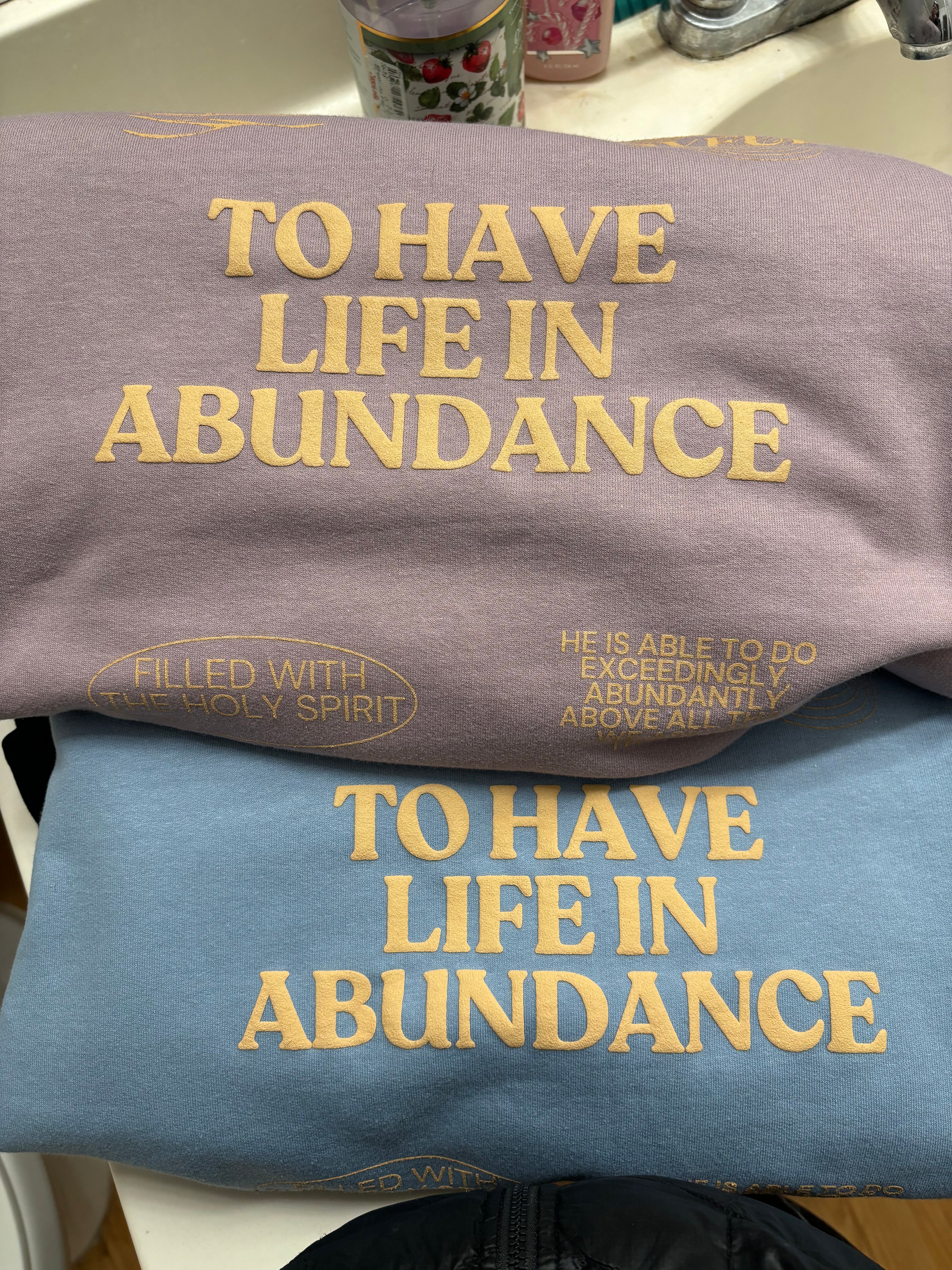 Abundance Crewneck in Purple