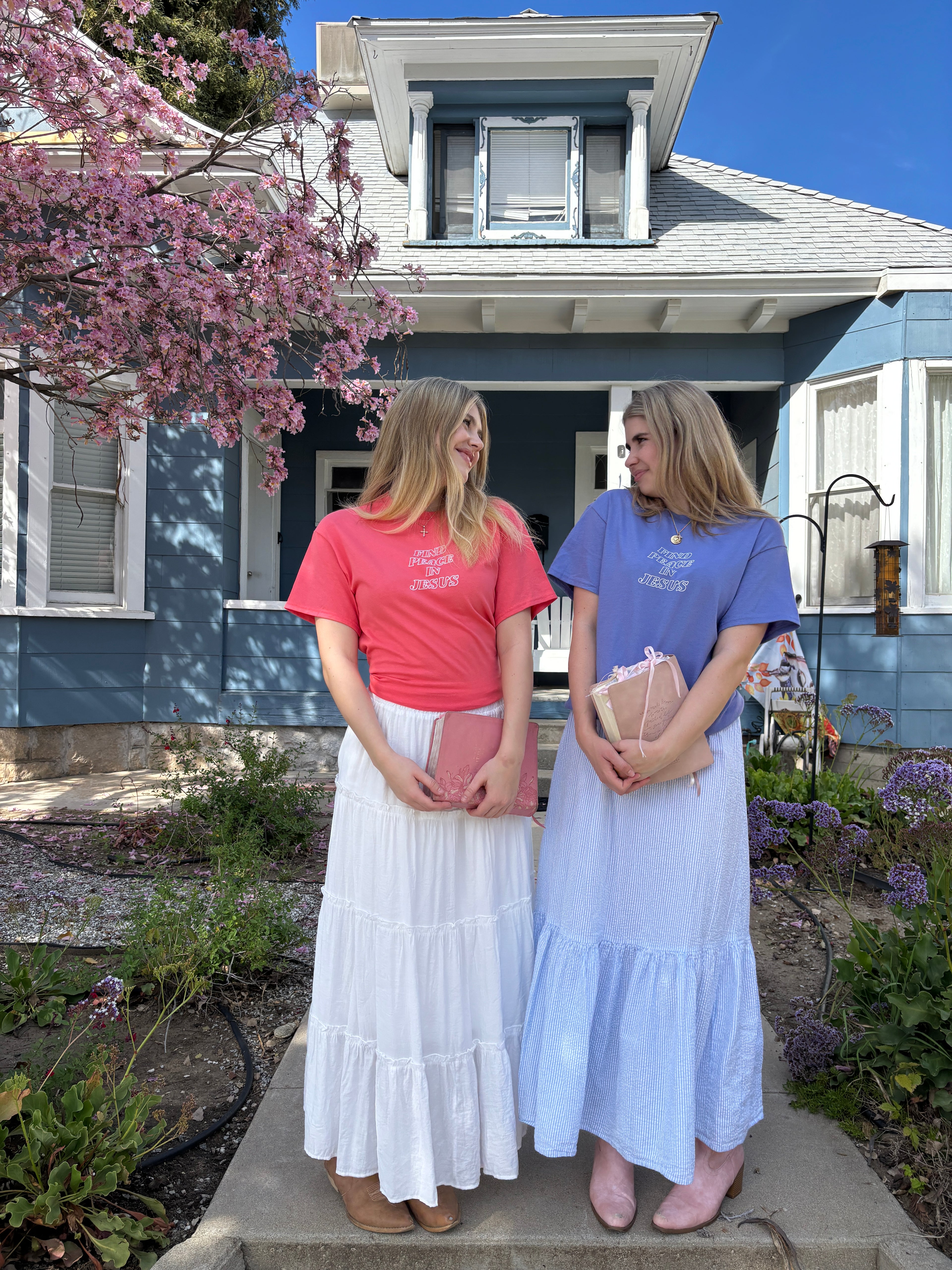 Find Peace in Jesus Unisex Tee in Purple