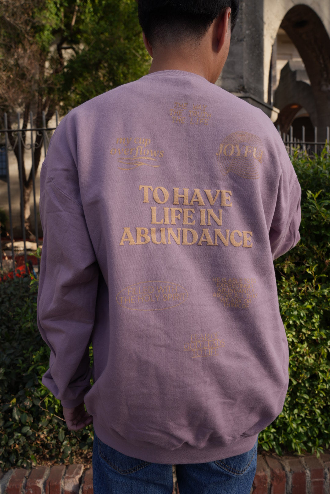 Abundance Crewneck in Purple