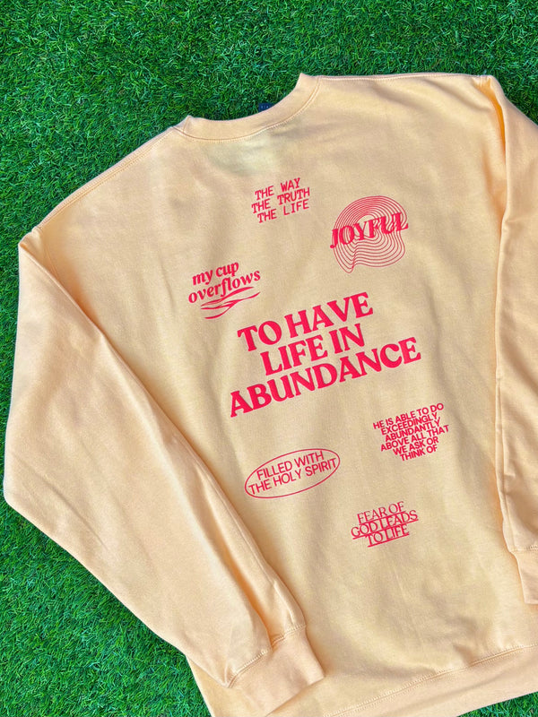 Abundance Crewneck in Yellow