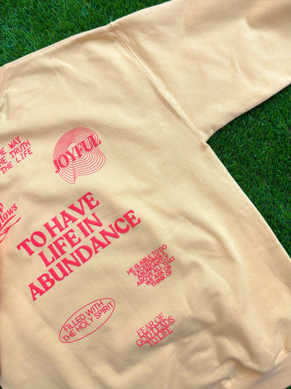 Abundance Crewneck in Yellow