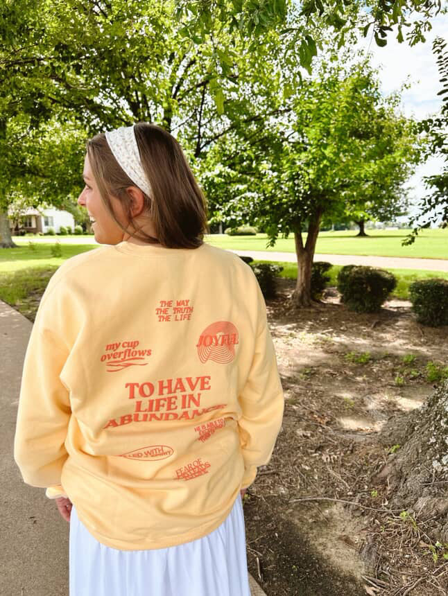 Abundance Crewneck in Yellow