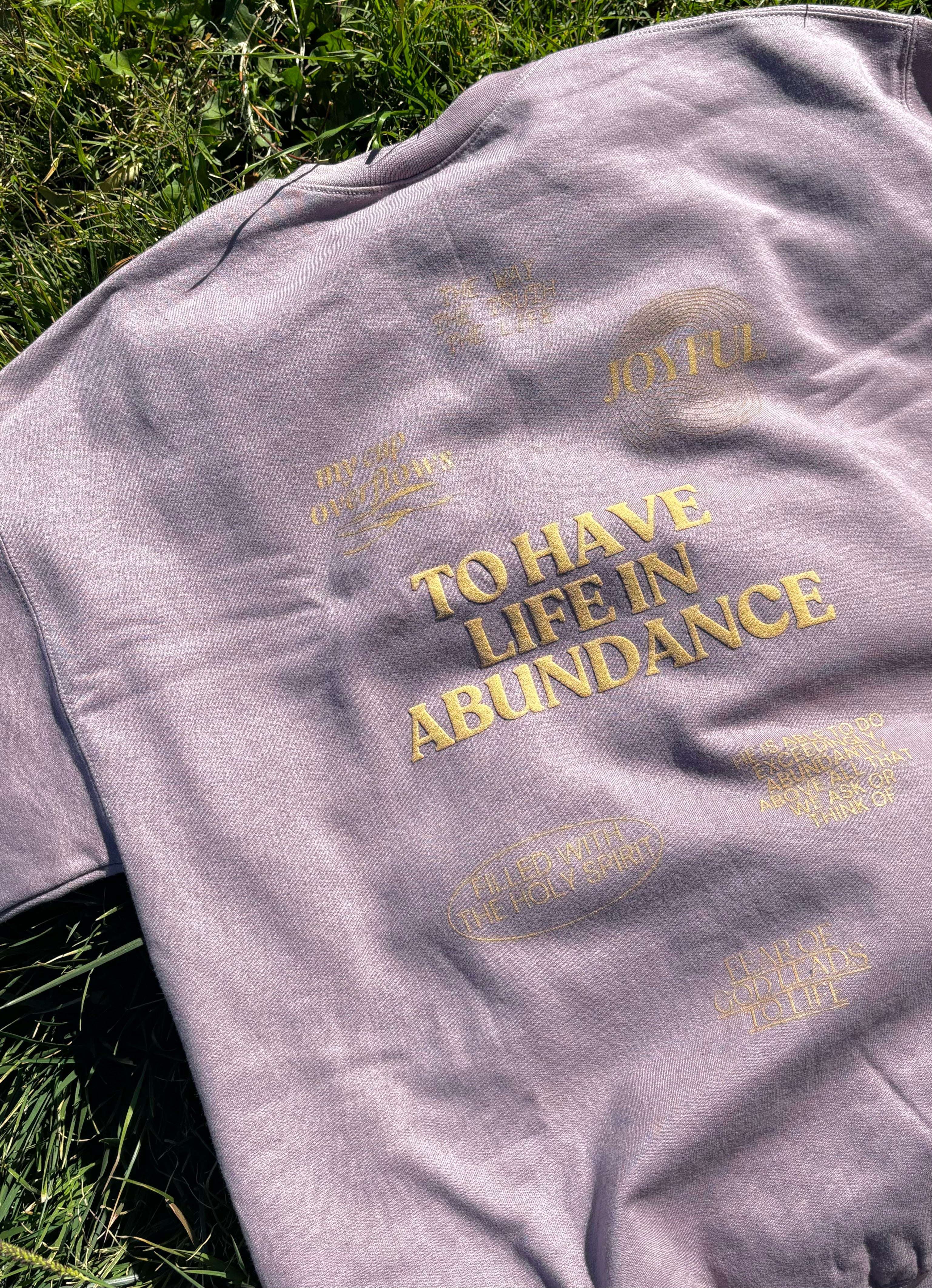 Abundance Crewneck in Purple