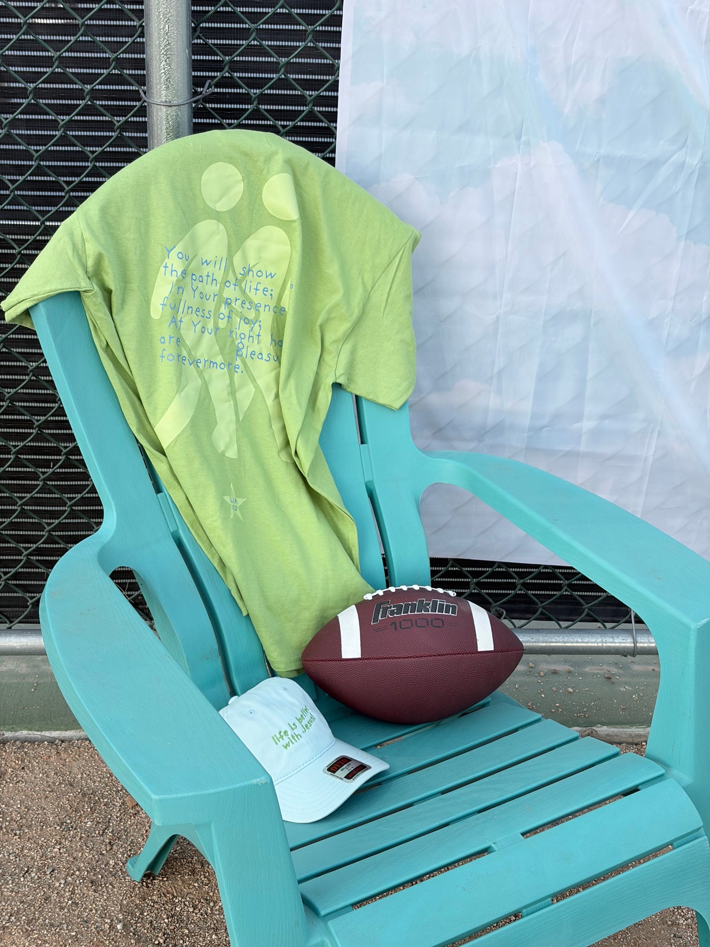 Life With Jesus Tee in Green