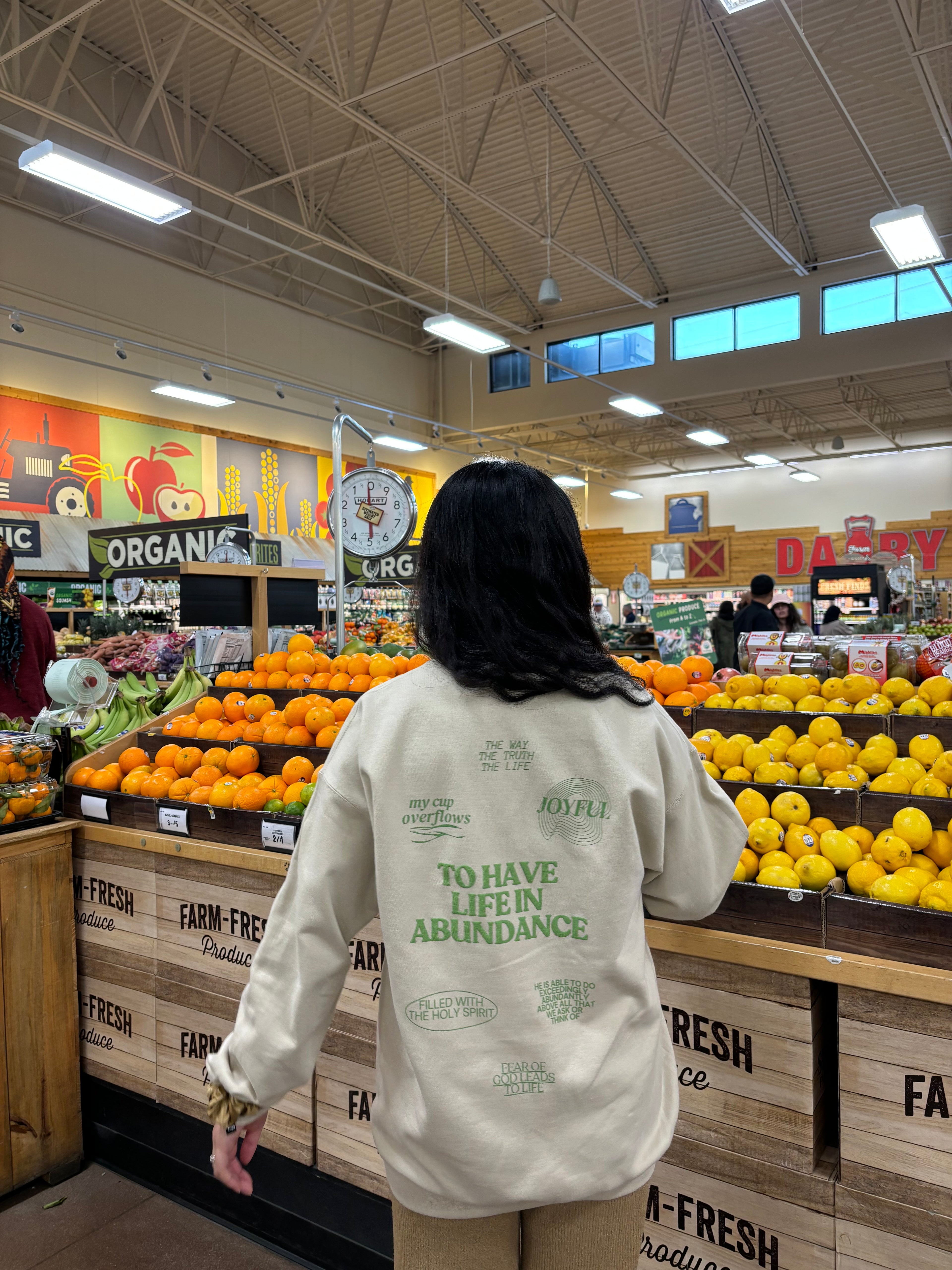Abundance Crewneck in Beige