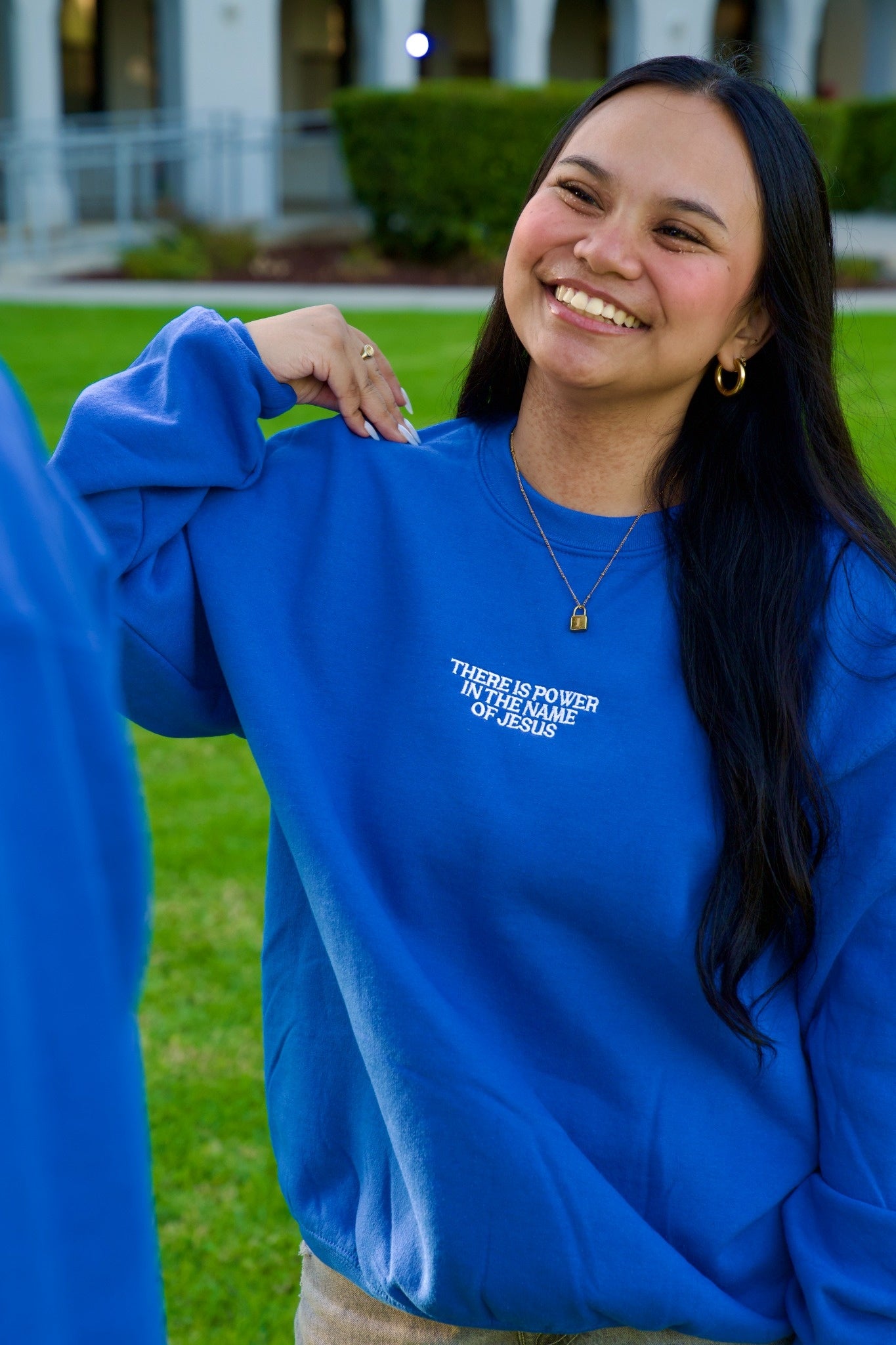 Power in the Name of Jesus Crewneck (Royal Blue)