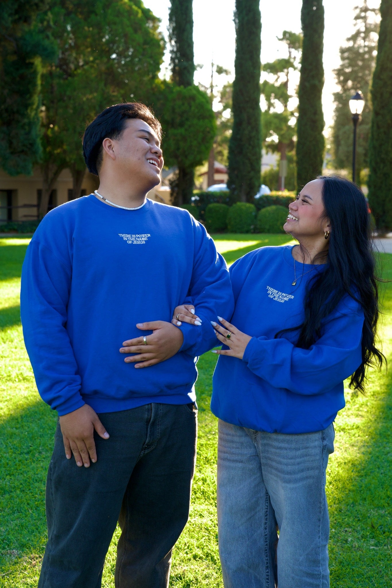 Power in the Name of Jesus Crewneck (Royal Blue)