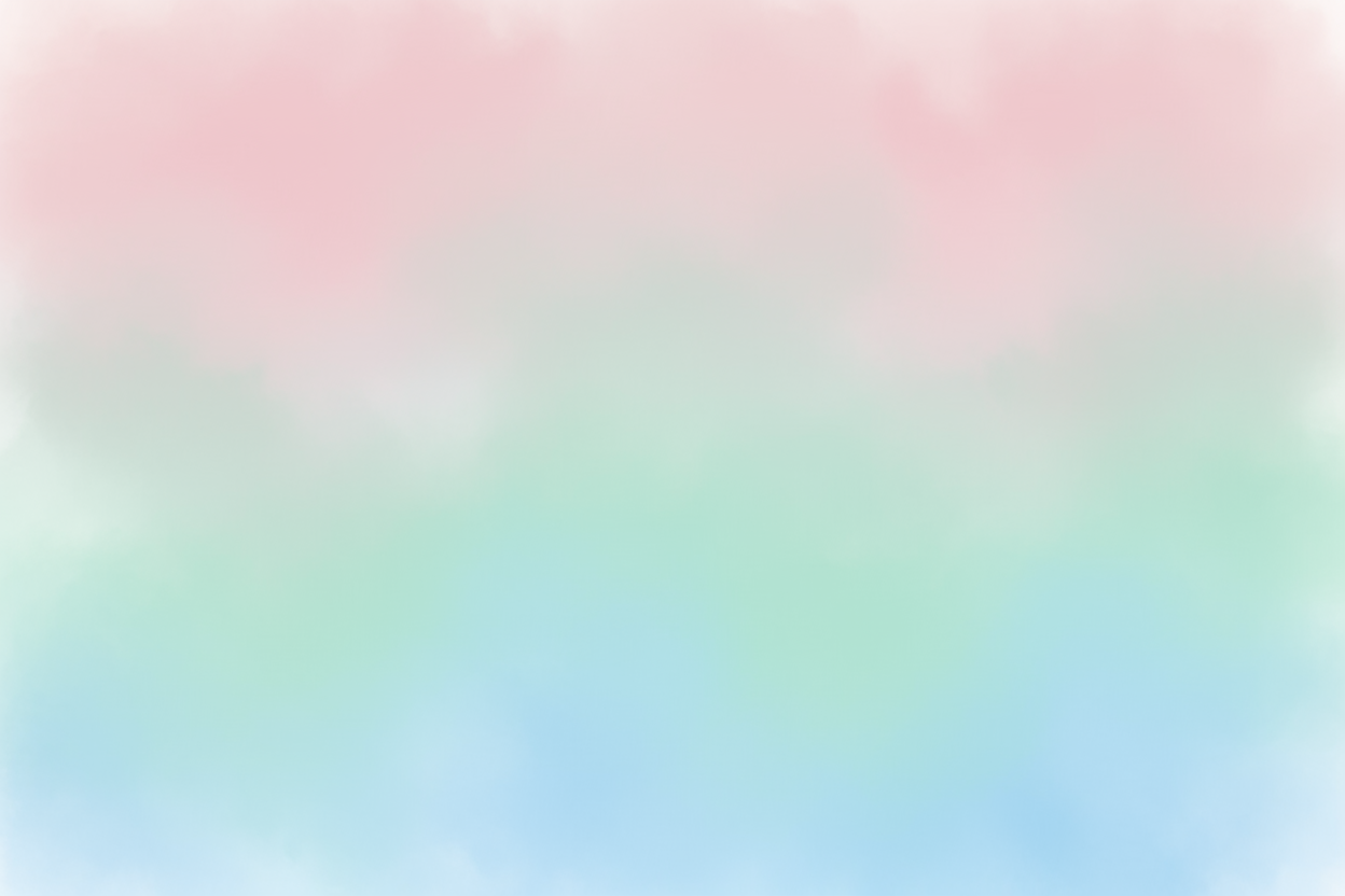 Pastel gradient background with pink, green, and blue